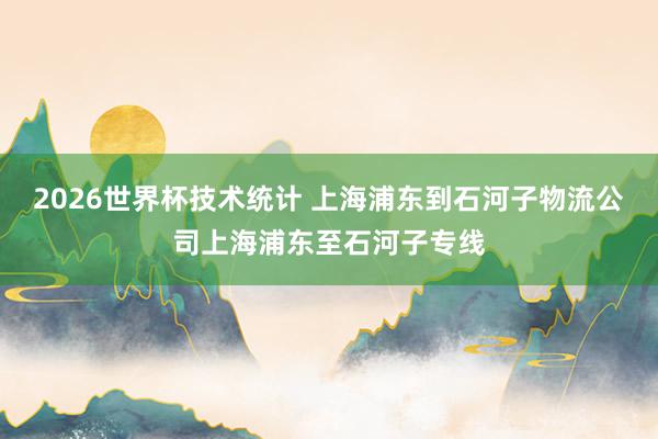 2026世界杯技术统计 上海浦东到石河子物流公司上海浦东至石河子专线