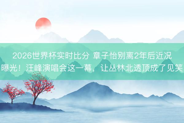 2026世界杯实时比分 章子怡别离2年后近况曝光!汪峰演唱会这一幕,让丛林北透顶成了见笑